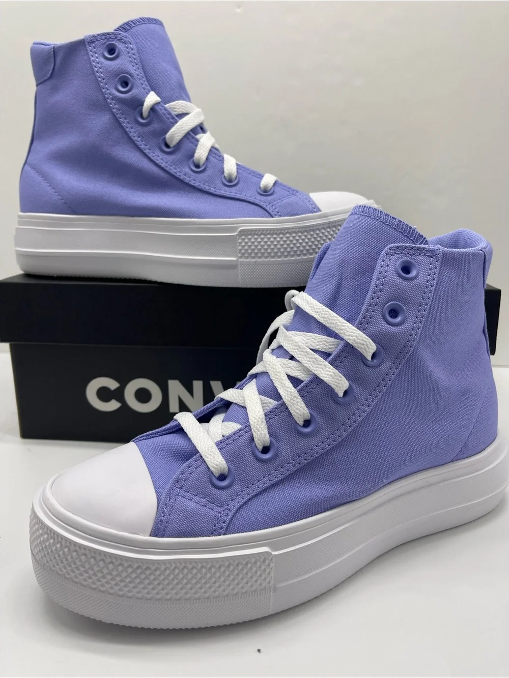 Converse A19323F DAY ONE PLATFORM HI VERY PERI/WHITE/BLACK Platform Sneakers